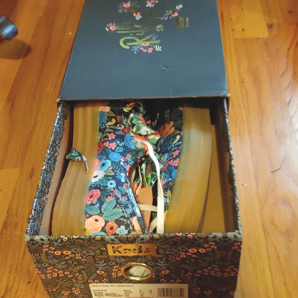 Keds x Rifle Paper Co. Garden Party floral platform sneakers sz 8
